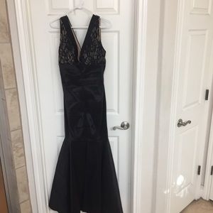 Gorgeous satin and lace mermaid gown